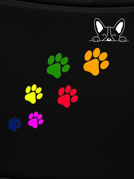 Dog paw prints