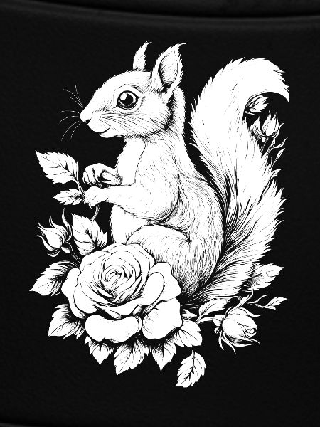 Eichhörnchen Blumen Rose Ästhetik Hörnchen