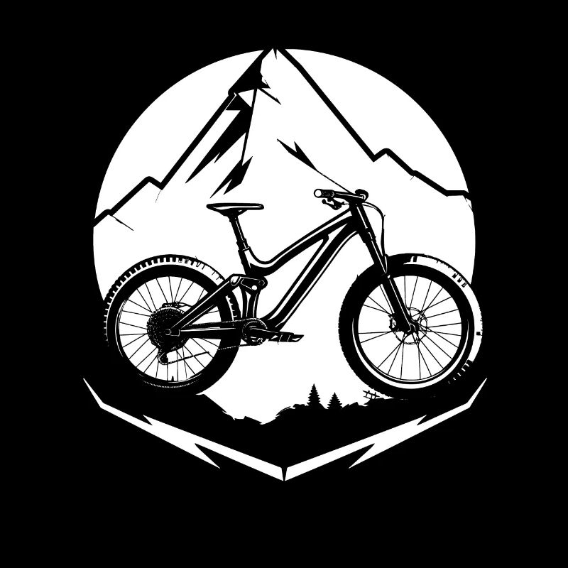 Croquis d’un cycliste de VTT