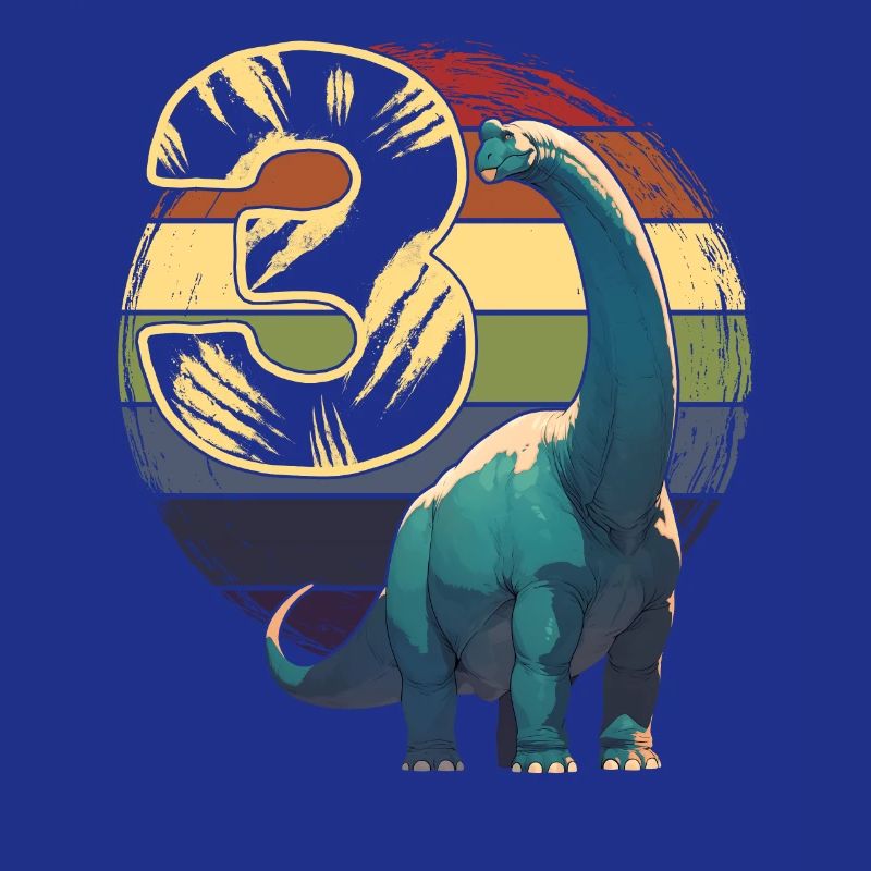Brachiosaurus 3 Years 3rd Birthday Gift