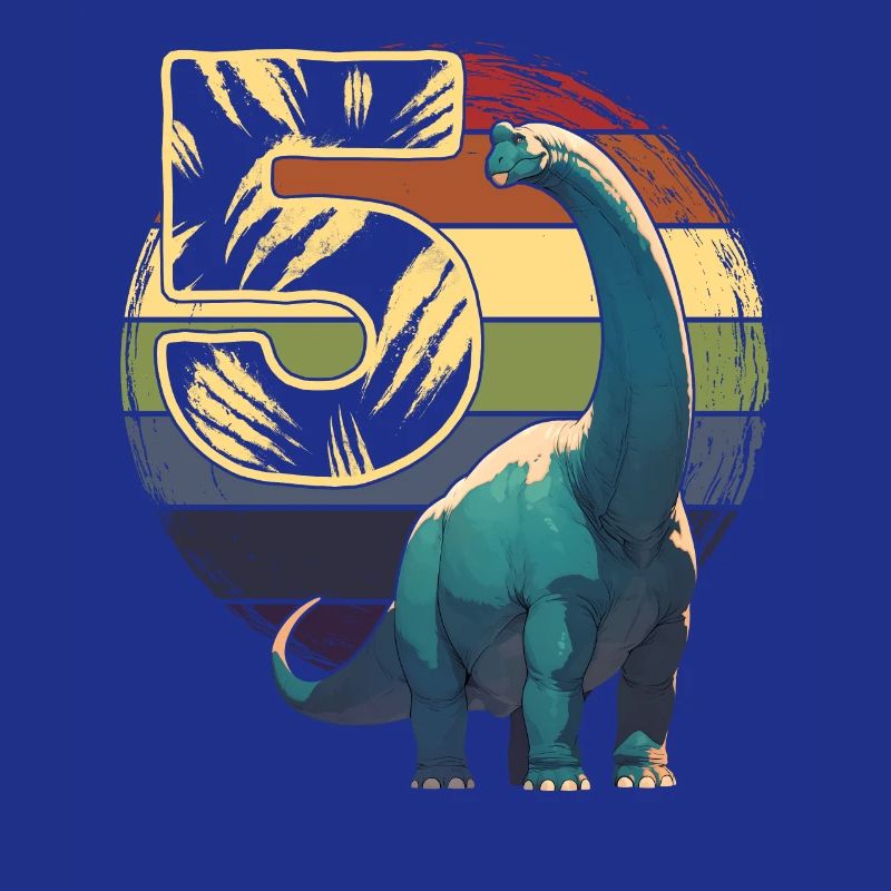 Brachiosaurus 5 Years 5th Birthday Gift