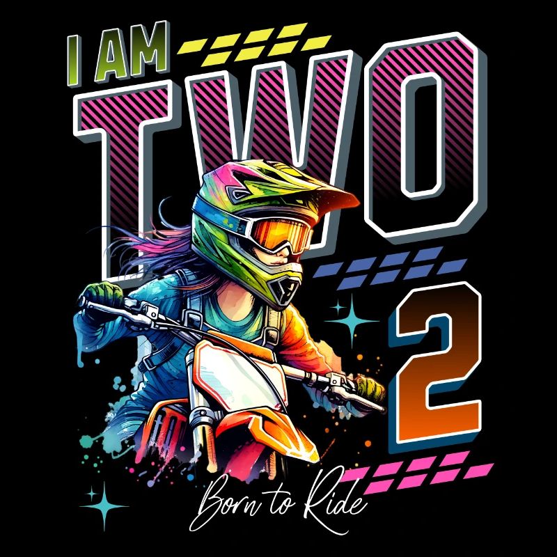 Filles de motocross 2e anniversaire