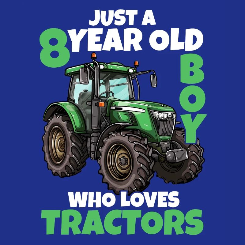 8 Years Tractor Boy 8th Birthday Gift