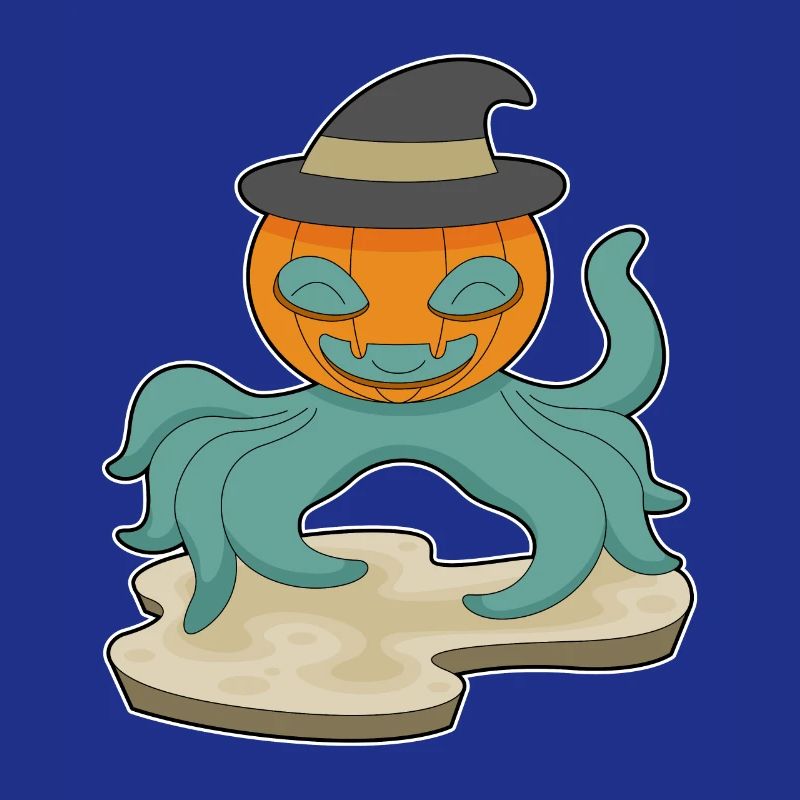 Octopus Halloween Pumpkin