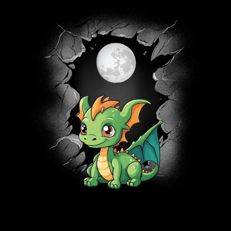 Full Moon Dragon Dragon Moon Mythical Creature