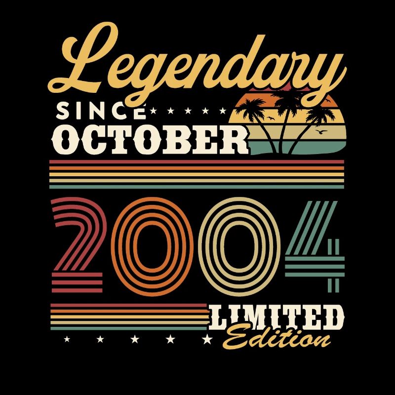 Legendary since October 2004 Vintage Birthday