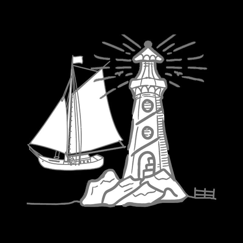 maritime, lighthouse, lighthouses, sailing ship, ship