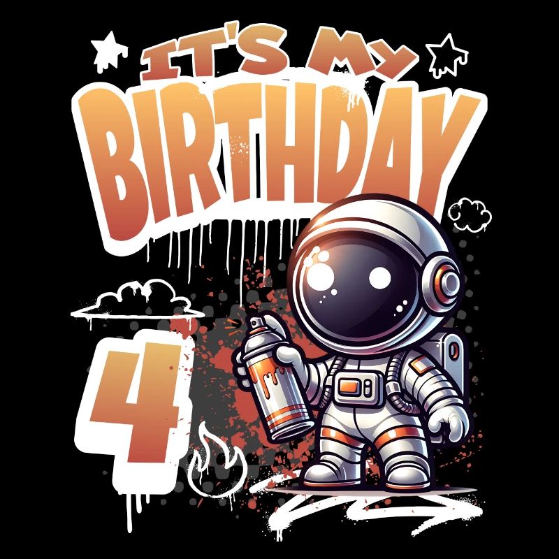 Graffiti Astronaut 4th Birthday