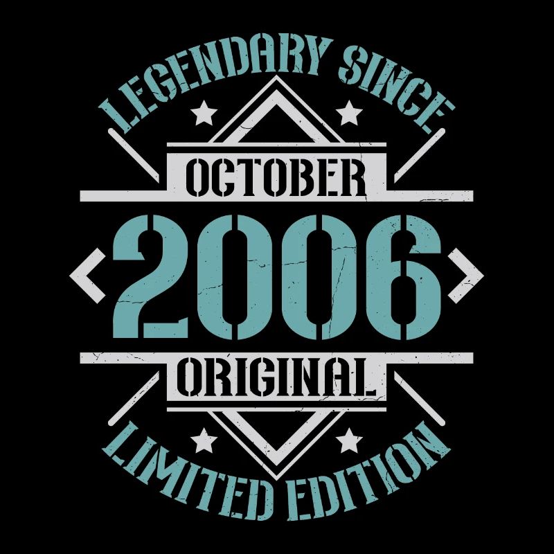 Vintage October 2006 Retro Birthday Gift