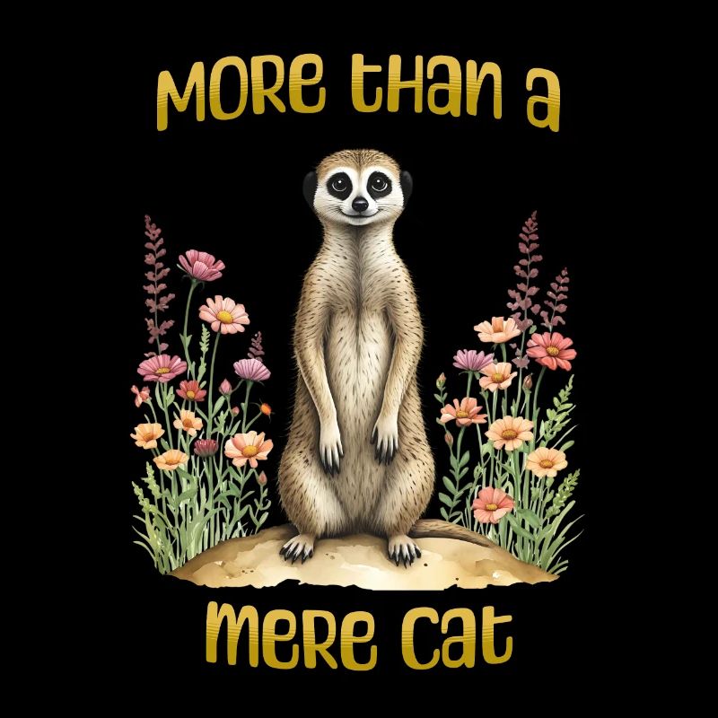 Plus qu’un simple chat, drôle de design de t-shirt