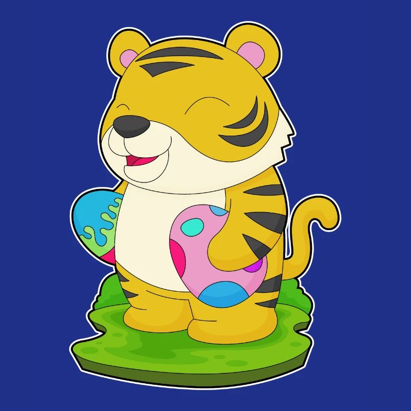 Tiger Easter Easter Eggs