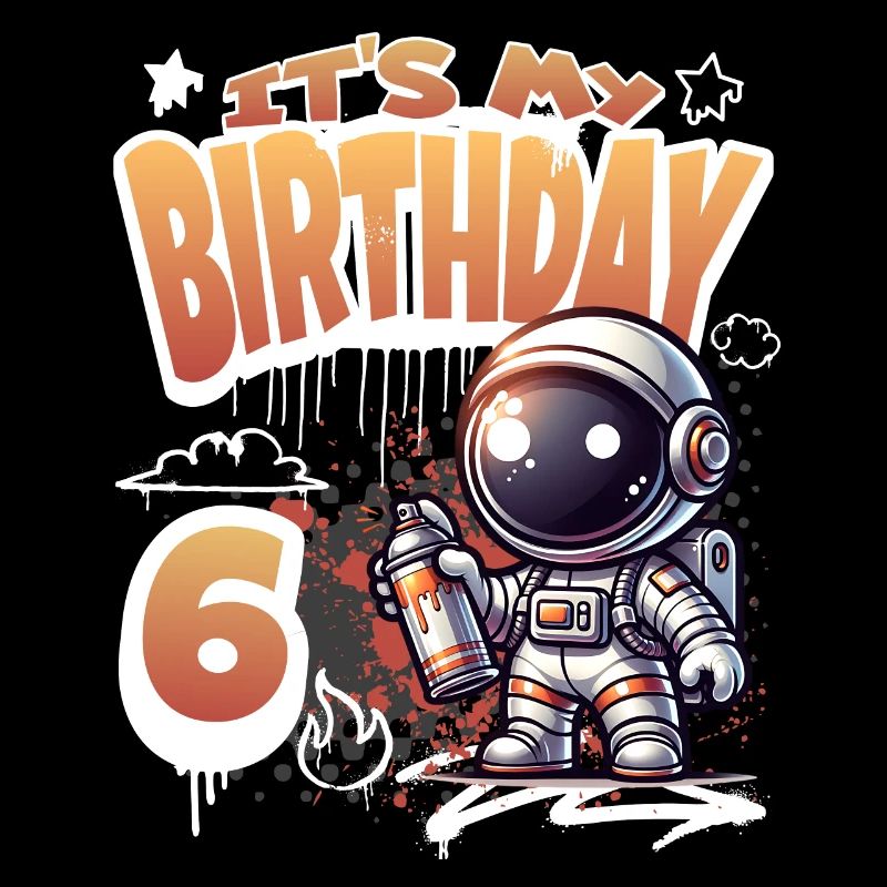 Graffiti Astronaut 6. Geburtstag