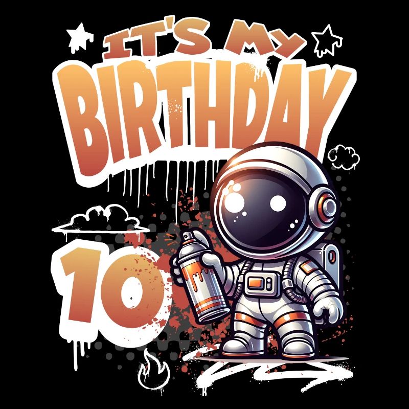 Graffiti astronaute 10e anniversaire