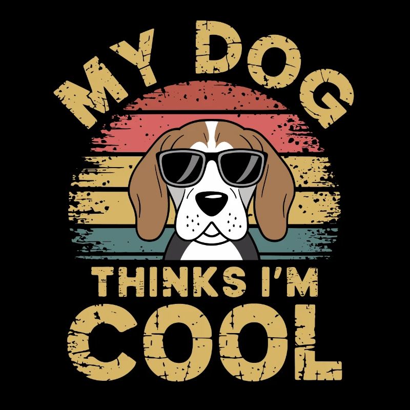 Beagle mon chien pense que je suis cool