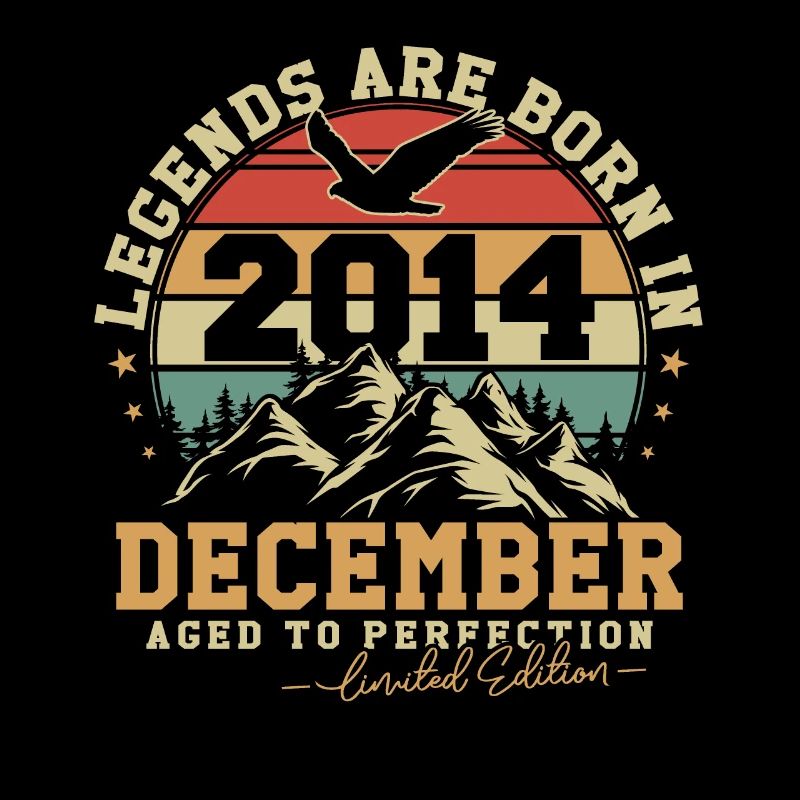 Dezember 2014 Vintage Geburtstag 2014 Geschenk