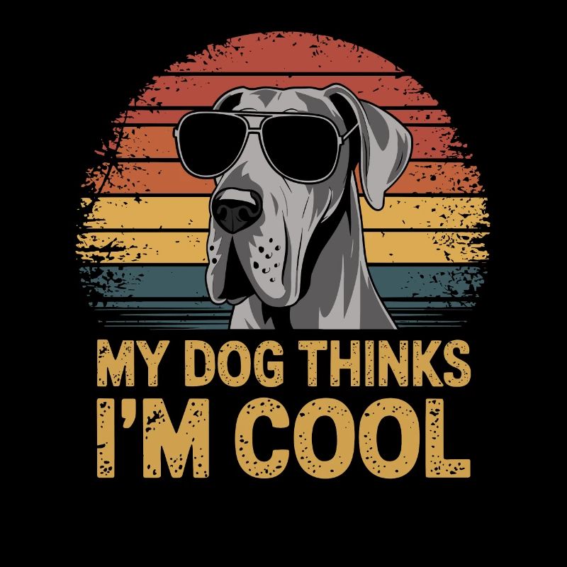 Dogue Allemand mon chien pense que je suis cool