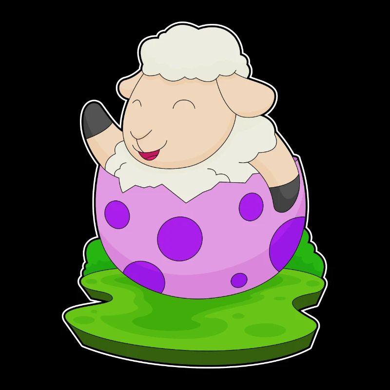 Oeuf de Pâques de brebis