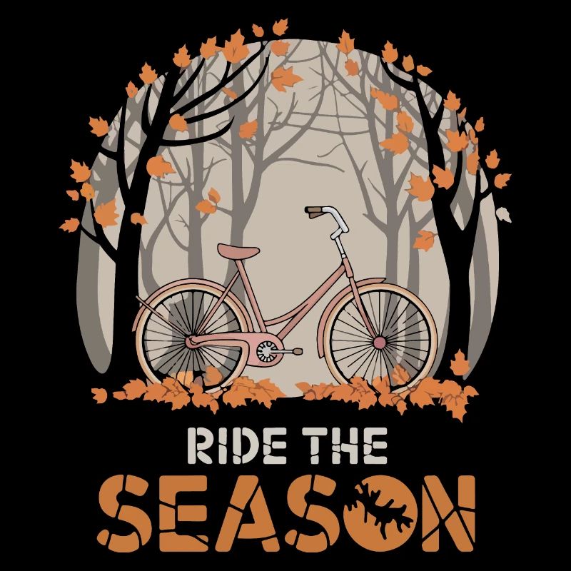 Roulez la saison Scène cycliste d’automne