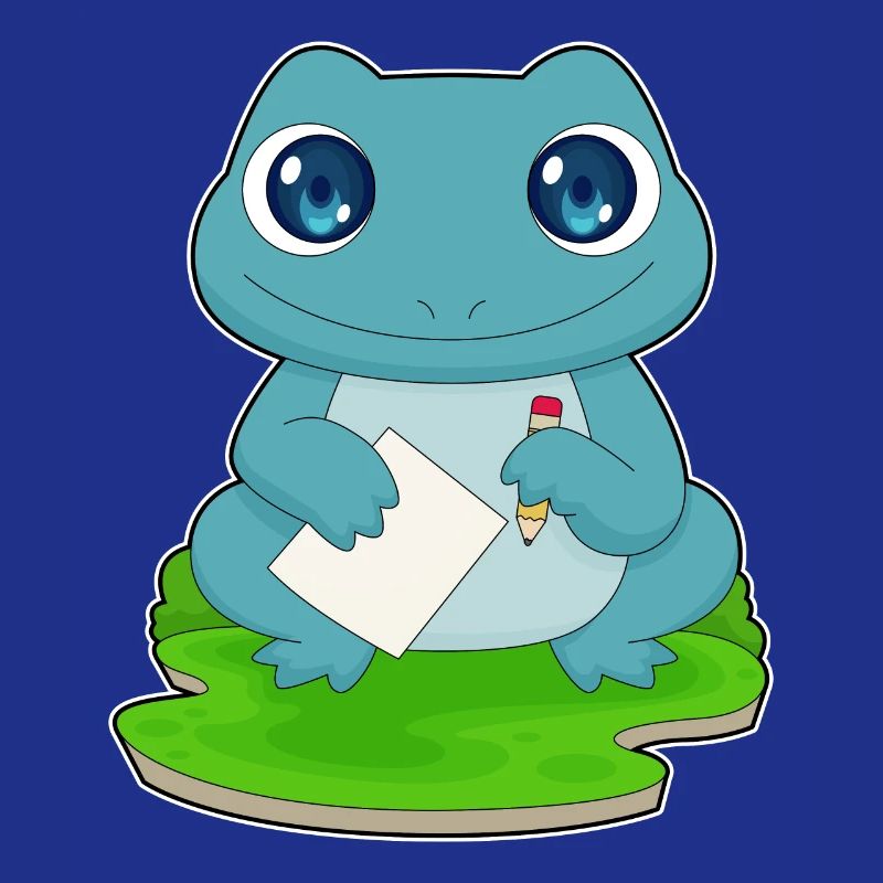 École de papier étudiante Frog