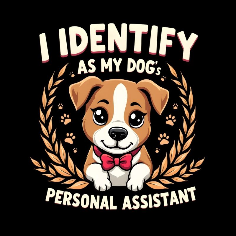 Drôle de chien Art Propriétaire de chien Assistant chien