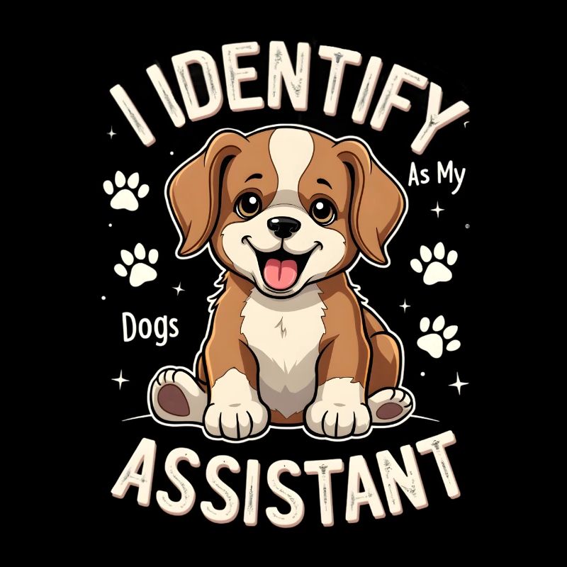 Drôle de chien Art Propriétaire de chien Assistant chien