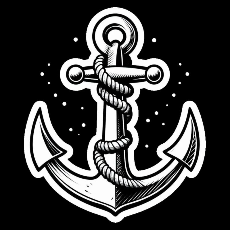 Anchor with knots