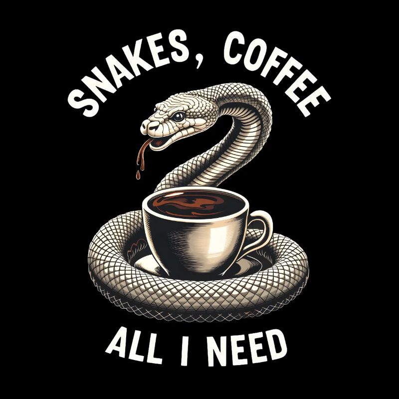 Drôle Snake Art Serpent Café Reptiles