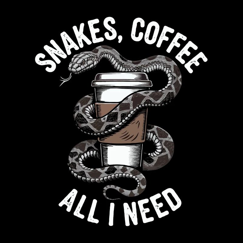 Drôle Snake Art Serpent Café Reptiles
