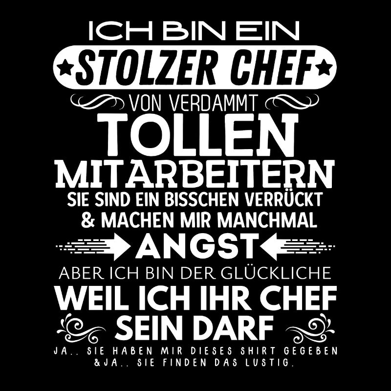Stolzer Chef Von Verdammt Tollen Mitarbeitern