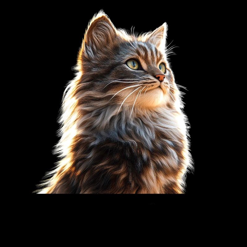 Chat de la forêt norvégienne Chat des forêts norvégiennes