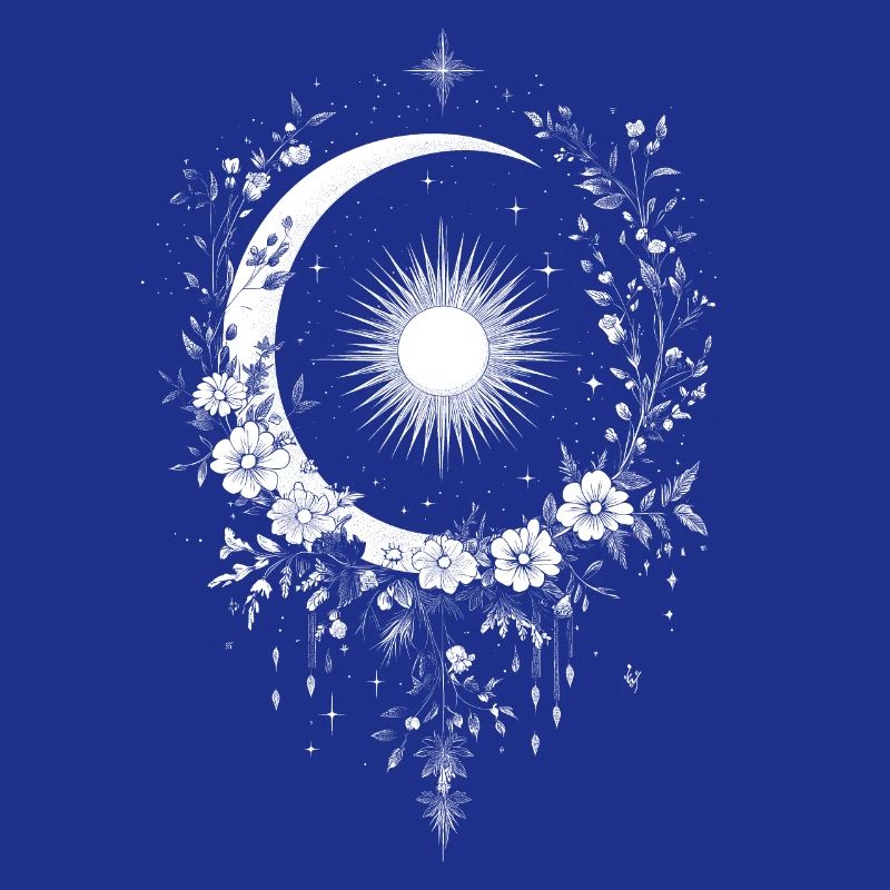 Bohème Boho Soleil Lune Fleurs Fleurs Cadeau