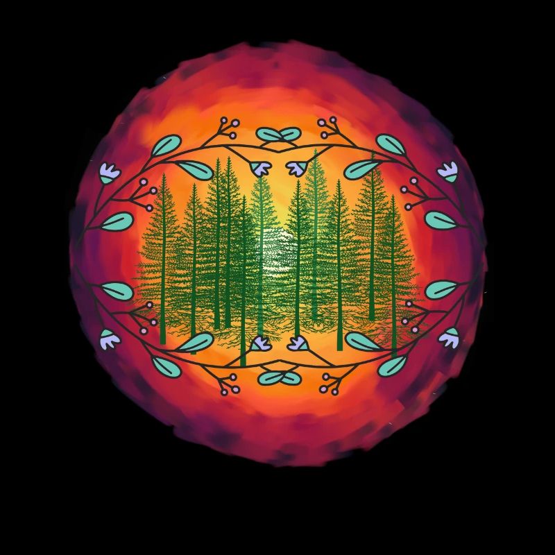 Forest Nature Spruce Coniferous Forest Trees Tree