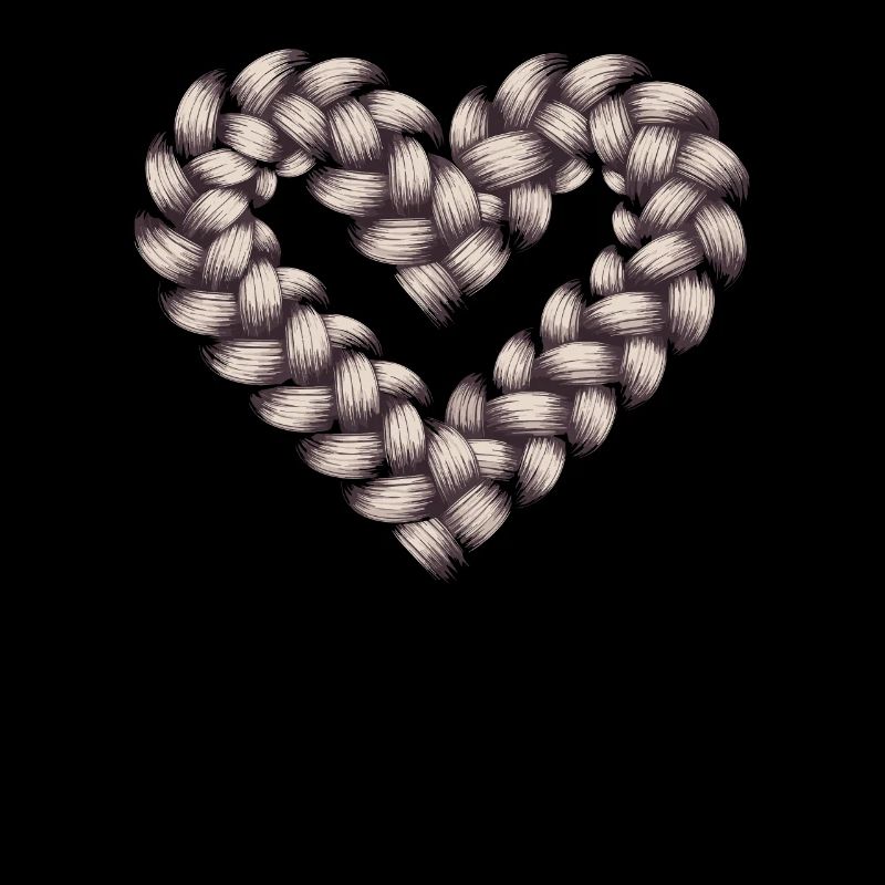 Cable Knit Heart Cable Knit Frame