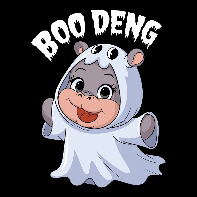 Moo Deng Halloween Hippo Boo Deng
