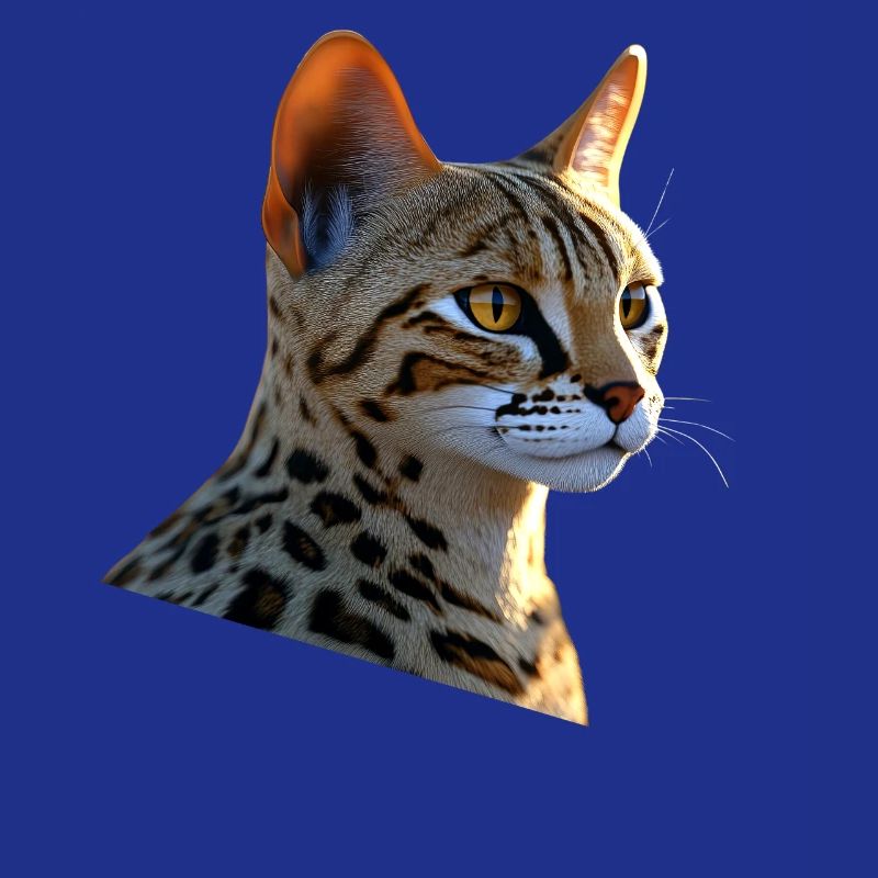 Savannah Chat Chat Maman Mignon Serval Léopard Chats