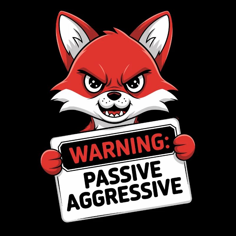 Warning: Passive Aggressive Fox Cartoon