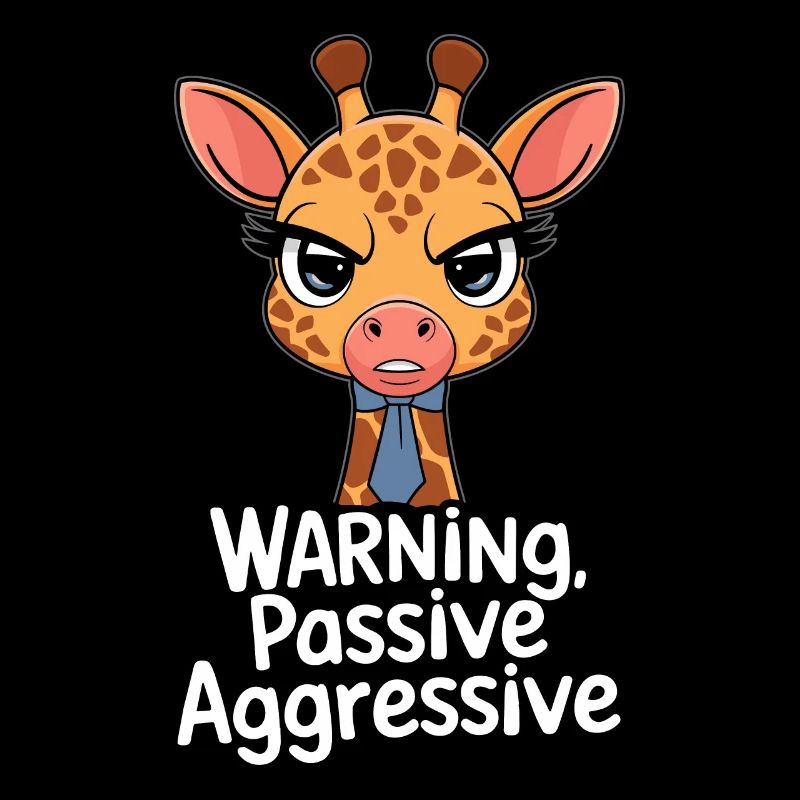 Attention Girafe passive agressive avec cravate