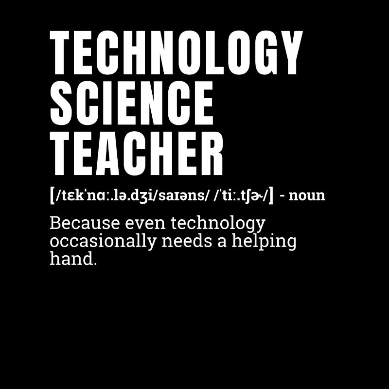 Drôle Technologie Professeur de sciences Définition Humour