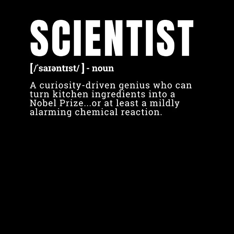 Funny Scientist Curiosity-Driven Definition Occupa