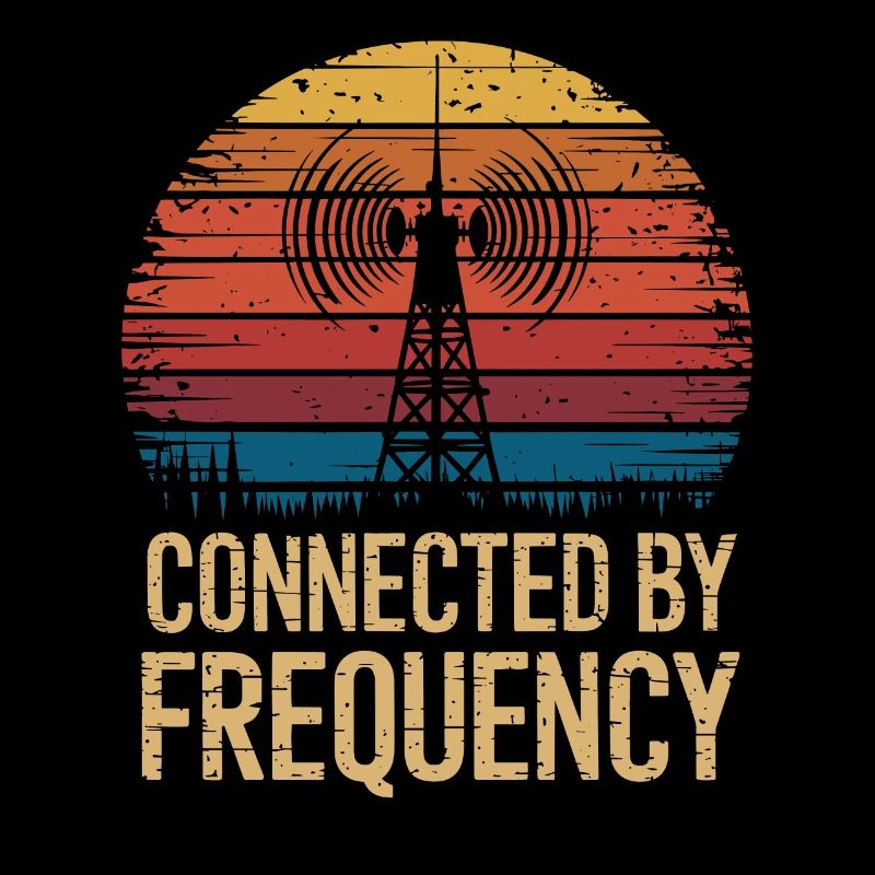 Amateur radio operator connected by frequency