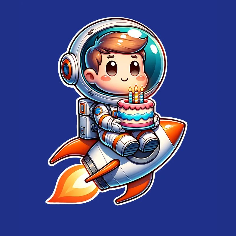Astronaut Birthday Rocket