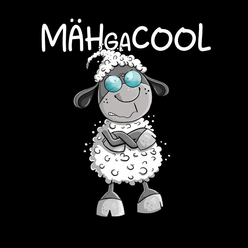 Megacooles Schaf I Mähgacool Wortspiel