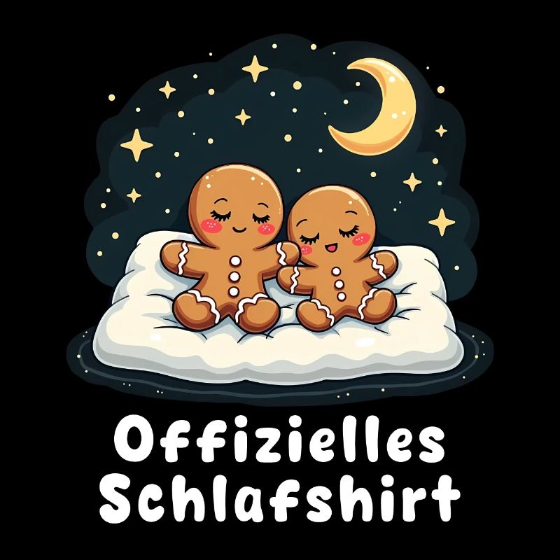 offizielles schlafshirt pärchen Lebkuchenmann-Kuch