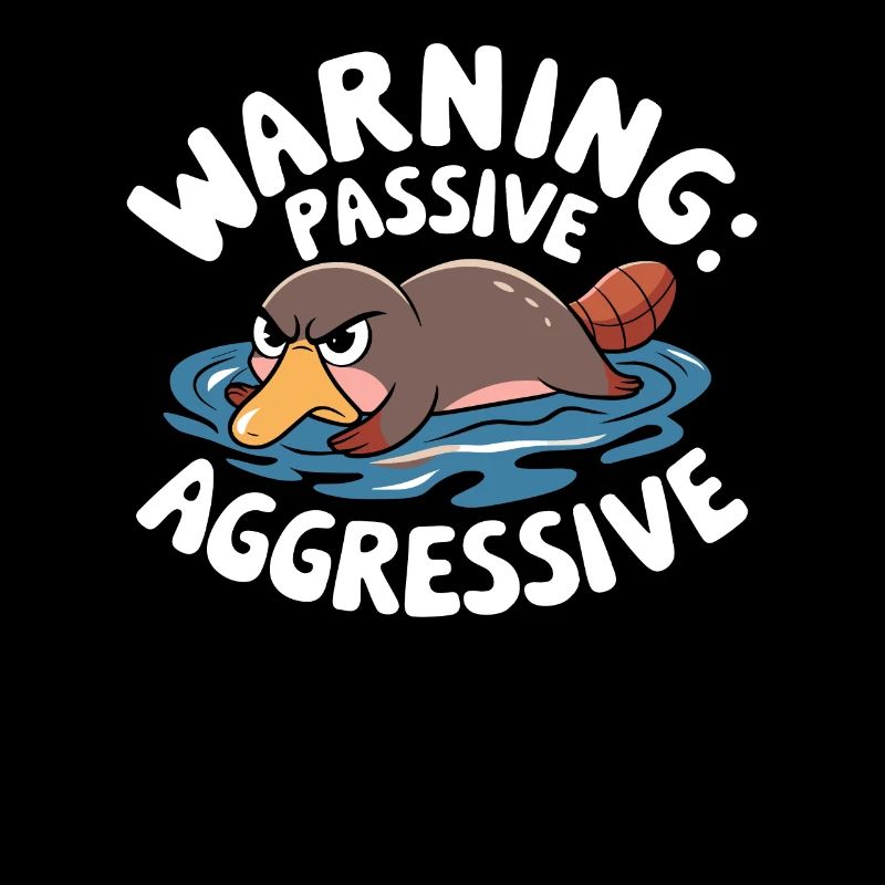 Caution: Passive-Aggressive Duck Plush Toy