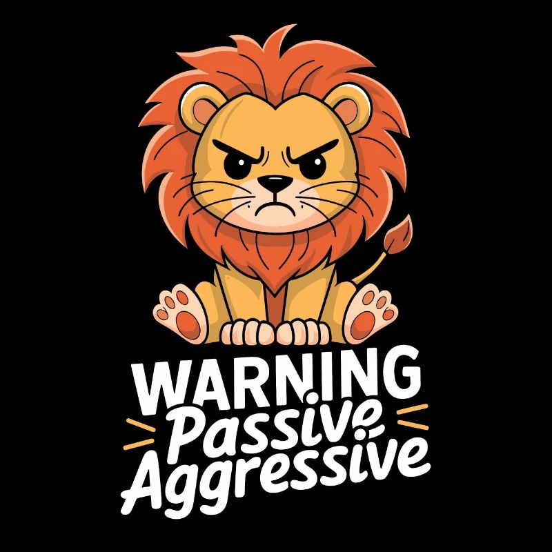 Achtung Passiv-Aggressiver Löwe