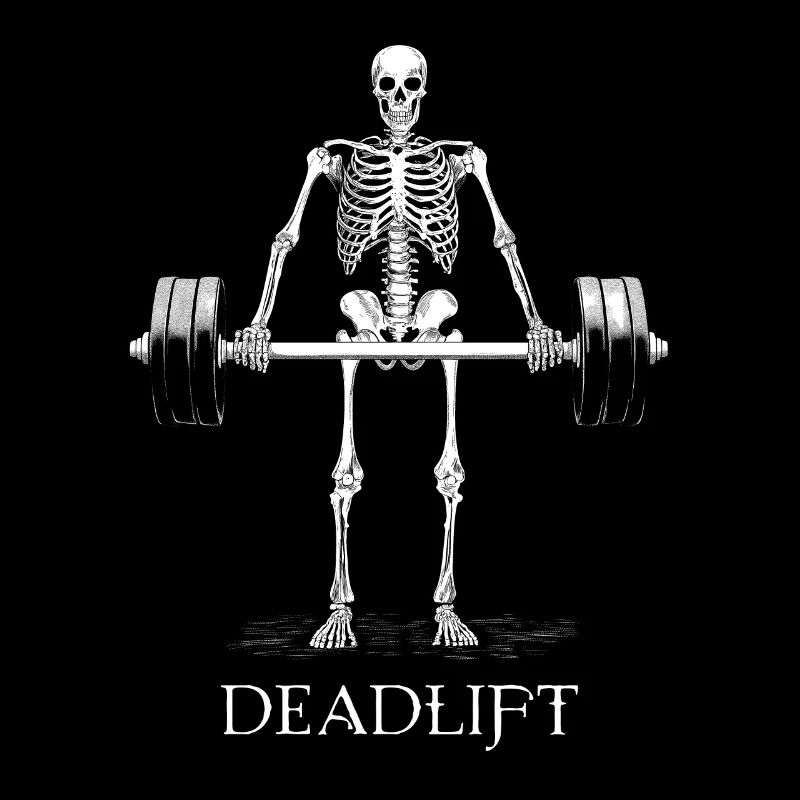 Skeleton Deadlift Deadlift Workout Gym Gift