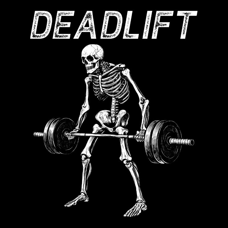 Deadlift Deadlift Skeleton Gym Workout Gift