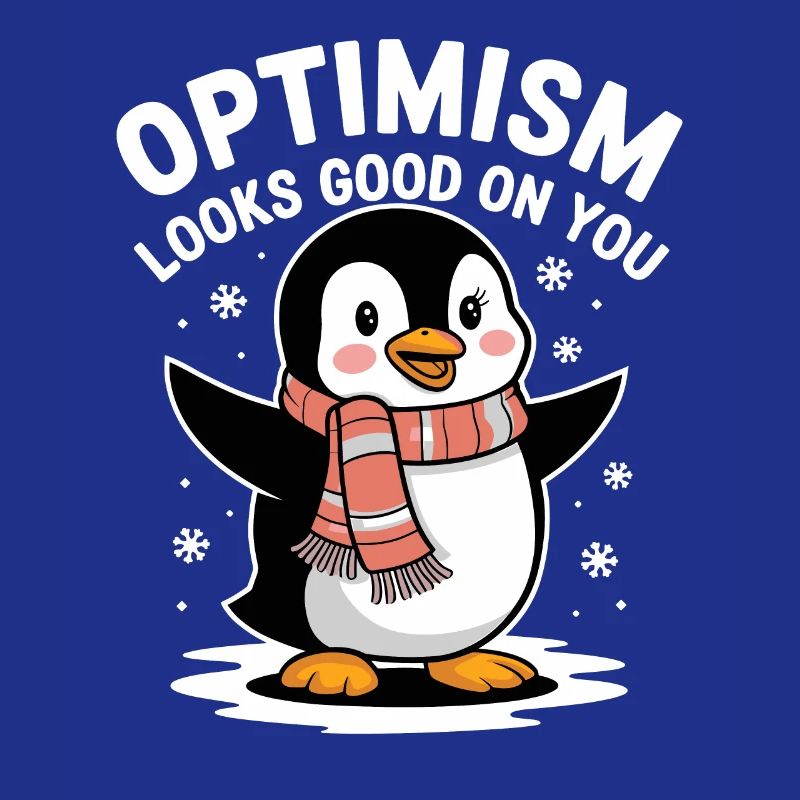Optimismus Steht Dir Gut Pinguin Winter