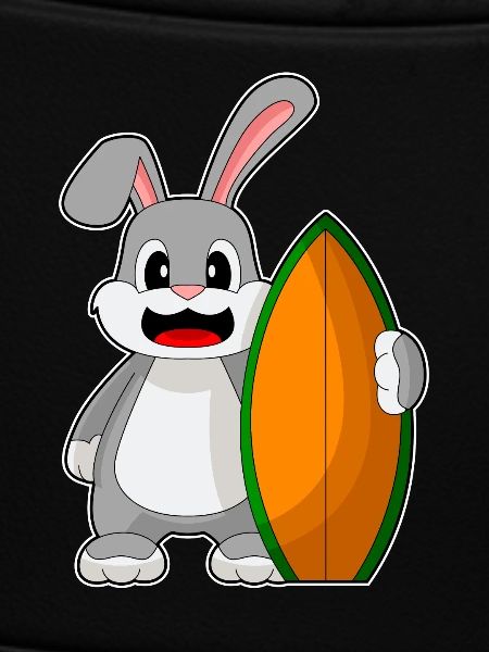 Bunny Surfing Surfboard Summer