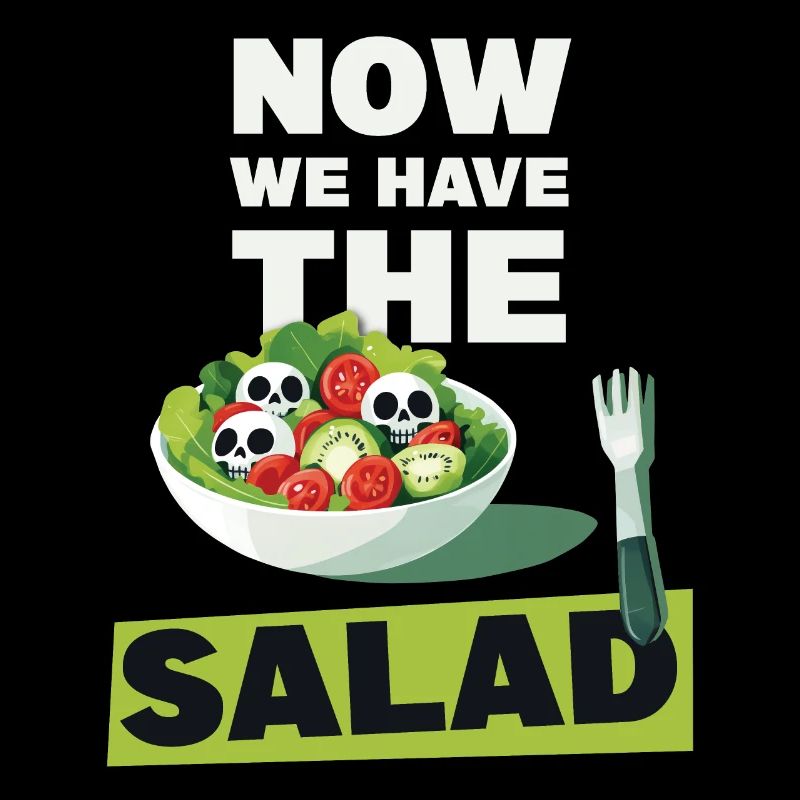 Now we have the salad